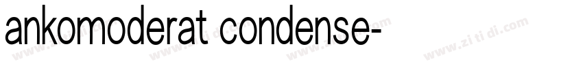 ankomoderat condense字体转换